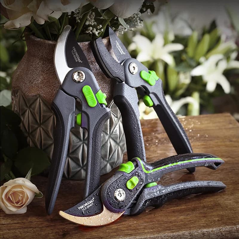Multi-functional pruning shears Garden tools Scissors to save labor Gardening plants Sharpened branches power Hand protection Durable