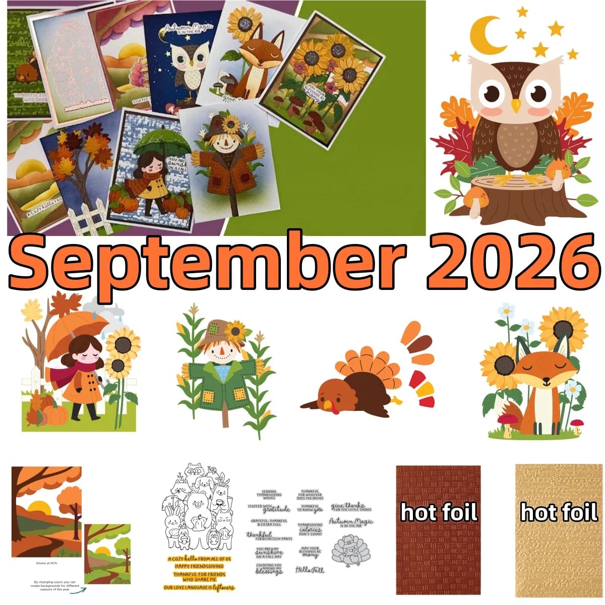 Aprile 2026 Fustelle in metallo e timbri trasparenti con motivi: Recinzione, Sveglia, Cosmetici, per decorazioni fai da te, scrapbooking, carta, goffratura