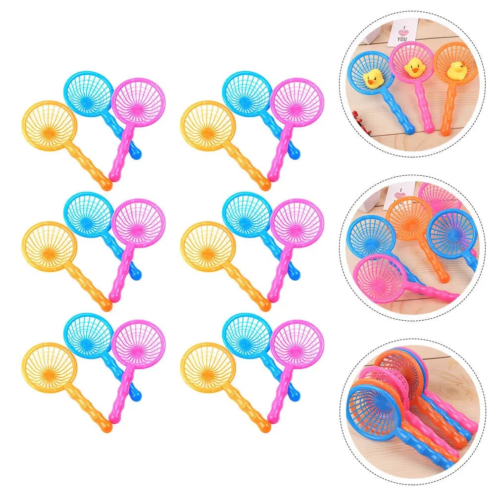 Set di 35 Pezzi per Catturare Pesci, Rete da Pesca per Bambini, Gioco Divertente all'Aperto, Acchiappapesci in Plastica per il Bagno, Set Interessante per Bambini