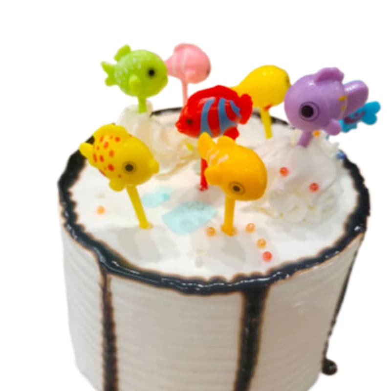 Forchettine per Frutta a Forma di Cartone Animato, Stuzzicadenti Decorativi a Forma di Animali, Mini Decorazioni per Lunch Box, Accessori per Alimenti per Bambini - Homeclub
