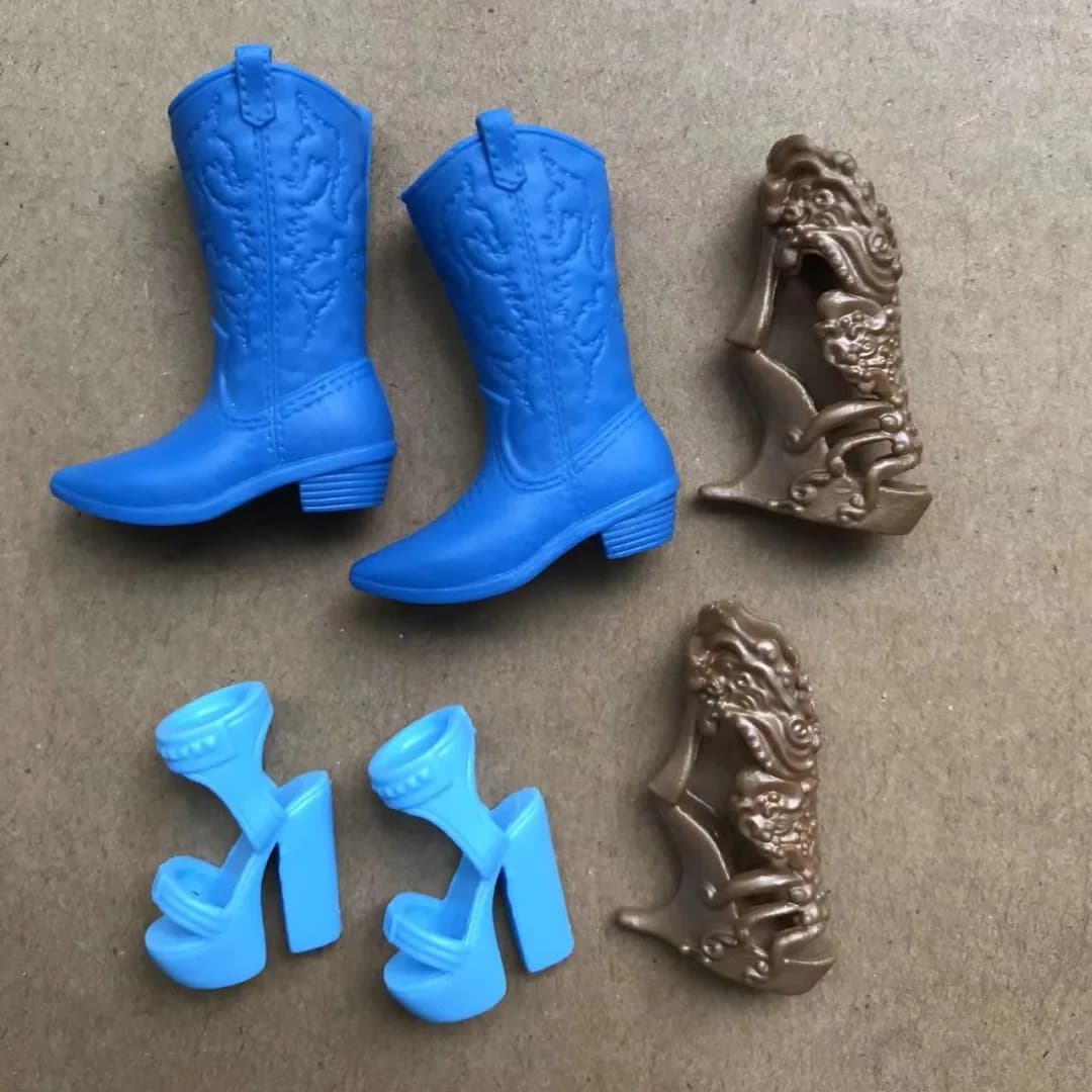 1/6 Doll Shoes Sandals Boots DIY Colorful Doll Decors High Heels Doll Accessories Original Doll Parts