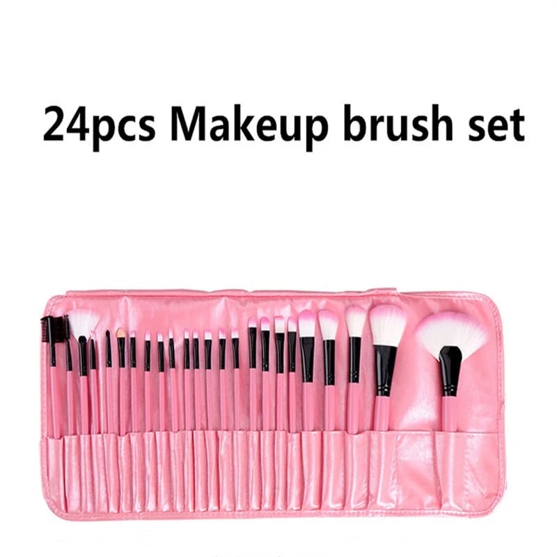 Thickened aluminum tube cosmetic brush, wool microfiber, solid, for detailed makeup applications