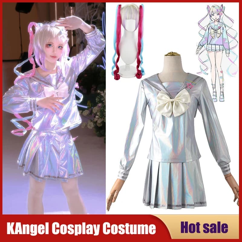 Gioco neughty Girl explosive KAngel Cosplay Costume Anime JK Sailor Wig Suit Abyss KAngel Ame Chan School Uniform Comic Con Outfit