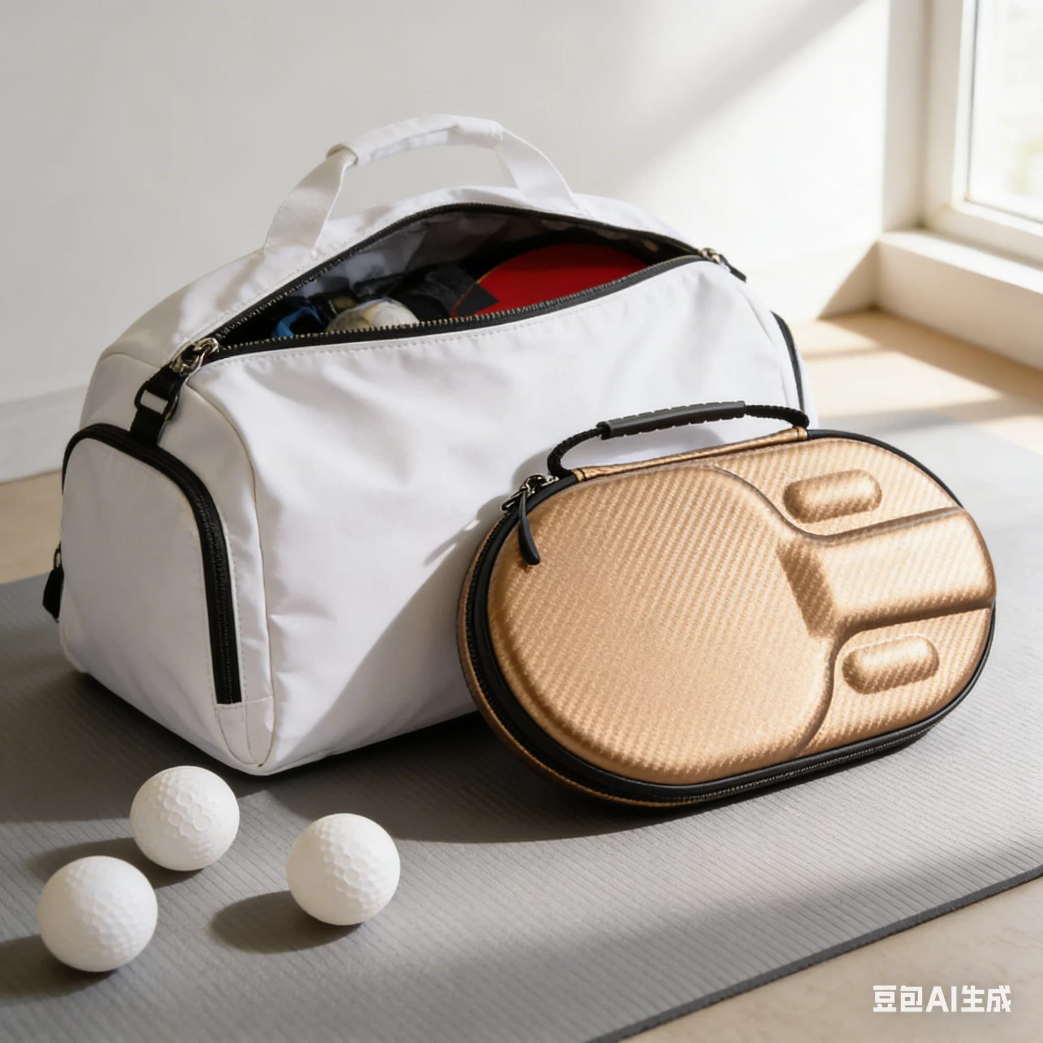 Ping-pong Racket Bag Ping-pong Racket Bag with EVA Hard Shell Ping-pong Racket Bag Anti-shocket Bag to store ping-pong Racket Sports Equipment