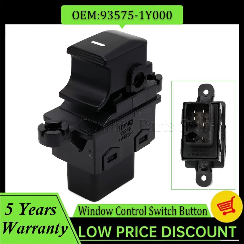NUOVO Interruttore Alzacristallo Elettrico Accessori Auto per Kia Picanto Morning 2011-2016 93575-1Y000