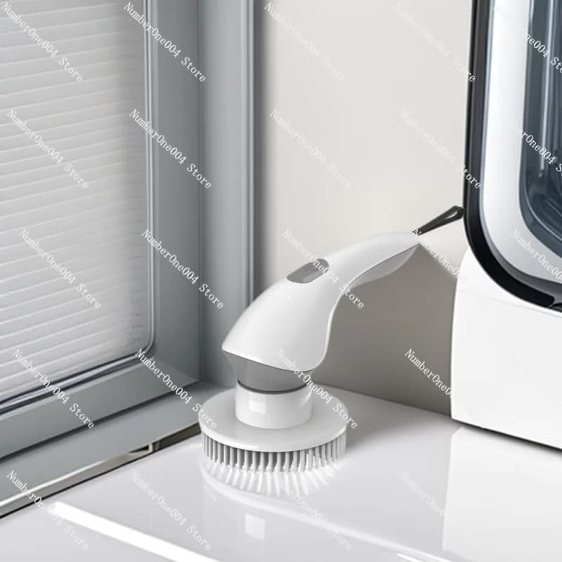 Spazzola Elettrica Senza Fili con Display Digitale Multifunzione per Bagno, Cucina, Scarpe e Casa