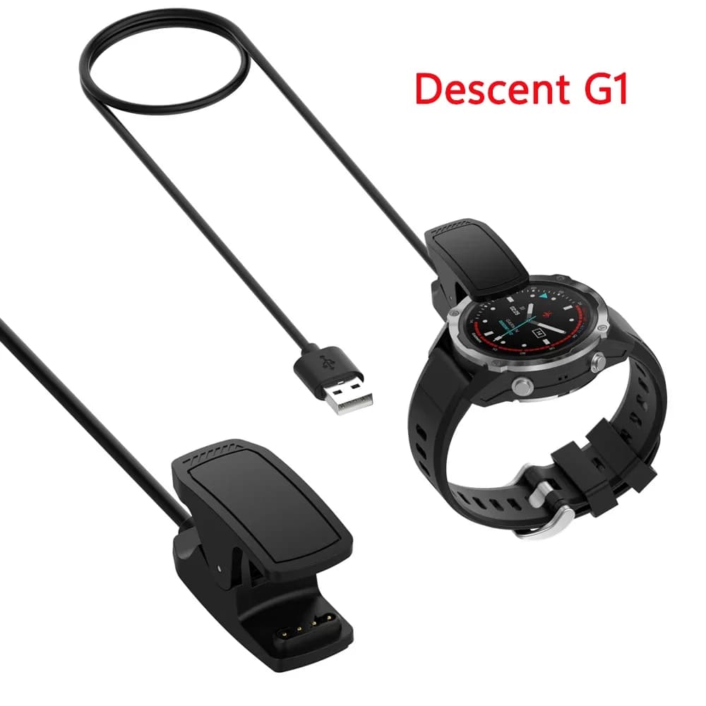 Caricabatterie dati Descent G1 per sostituzione clip di ricarica solare Garmin G2/G1 Mk1/ Mk2 / Mk2i/Mk2S Smartwatch Trasferimento rapido di ricarica