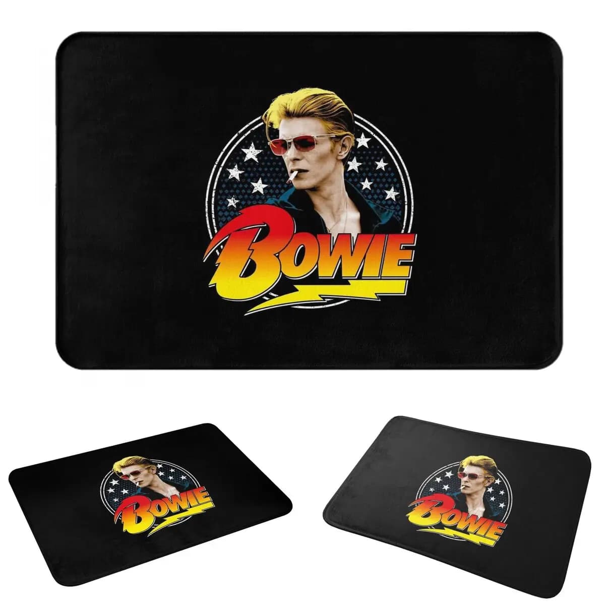 Davids Bowied Non-slip Doormat Floor Mat Cushion Carpet Rug for Kitchen Entrance Home Balcony Footpad Mats