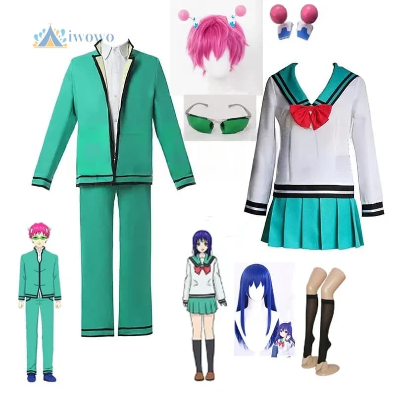 Anime Saiki Kusuo Cosplay no sai-nan Teruhashi Kokomi Lolita Dress Costumi Carnevale di Halloween Uniforme scolastica Copricapi Abiti