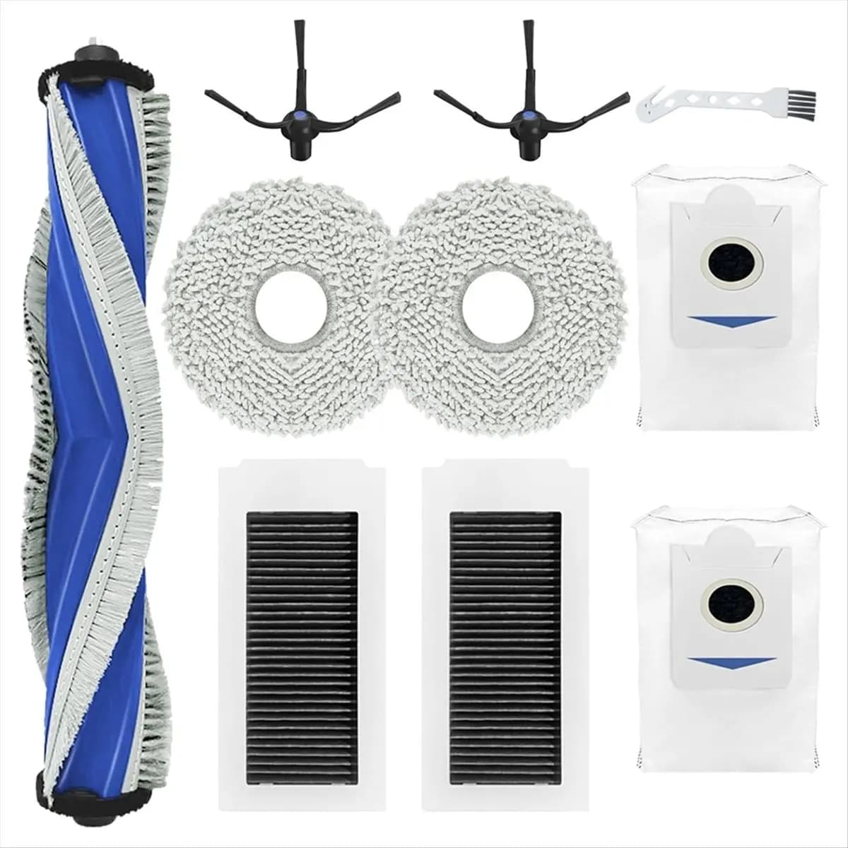 YDSC Per Ecovacs Deebot X5 Pro X5 Omni Aspirapolvere: Spazzola Principale, Spazzola Laterale, Filtro HEPA, Panno Lavapavimenti, Sacchetti Raccoglipolvere - Ricambi