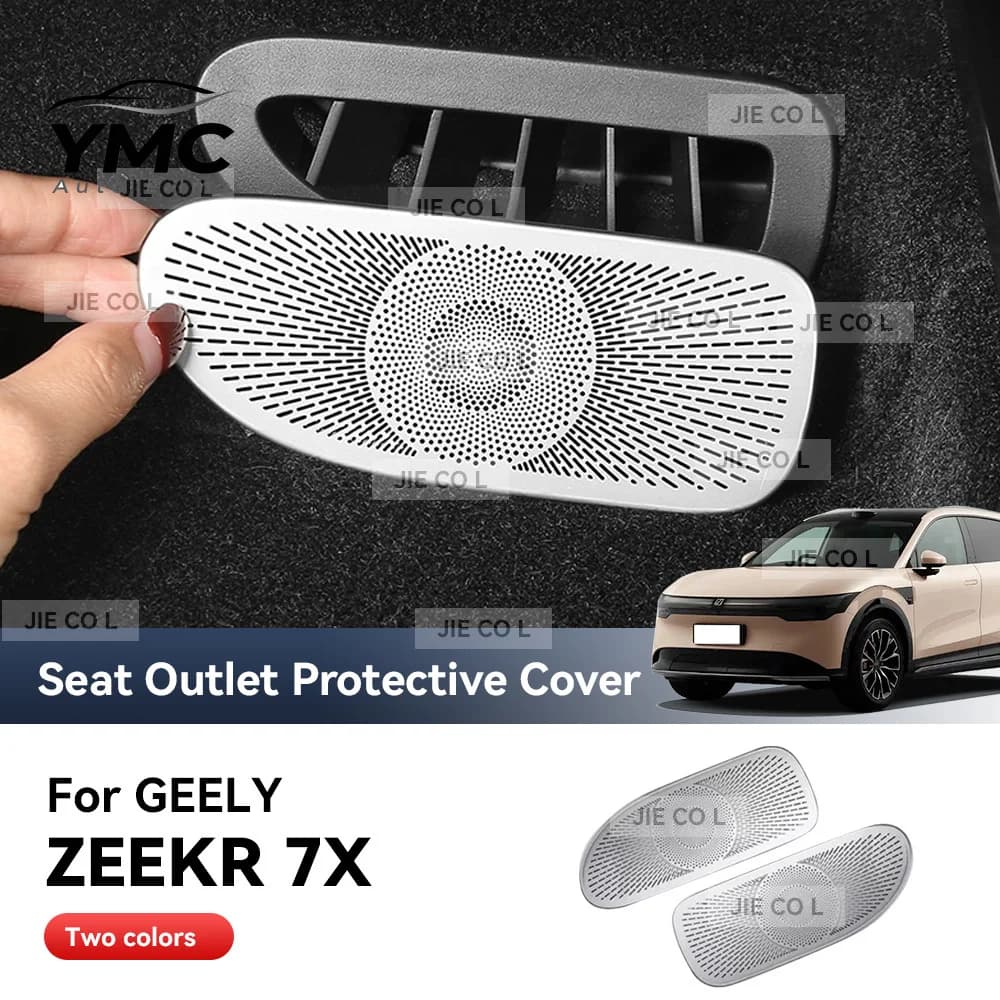 YMC For ZEEKR 7X 2025 Car Air Vent Covers Air Conditioner Duct Outlet Exhaust Dustproof Seat Stainless Steel Accessories