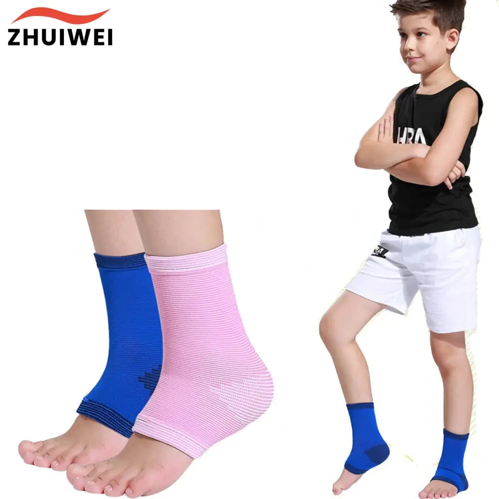 1 paio di tutore di compressione per caviglia per bambini per bambini, per ciclismo, corsa, fitness, ragazzi e ragazze che giocano, protezione di sicurezza sportiva
