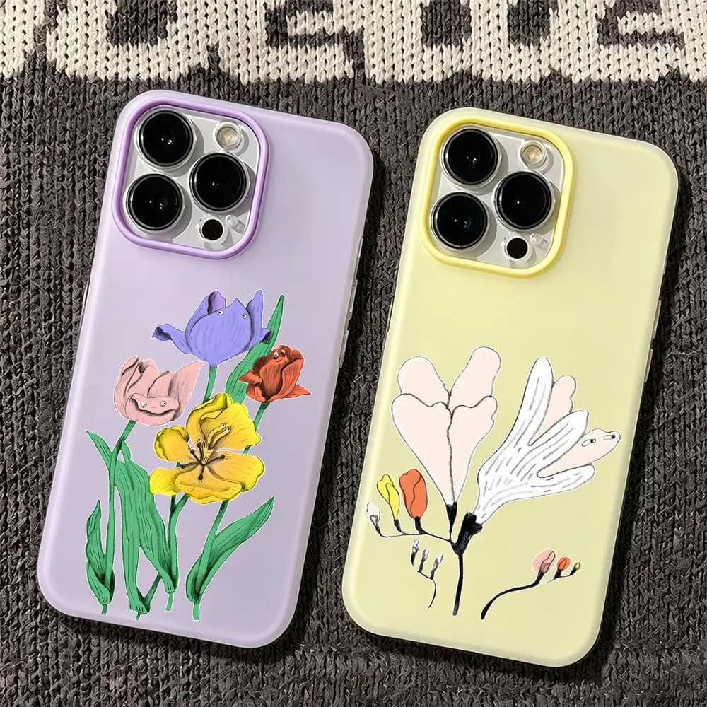 Cover per telefono Ohara Hale, artiste americana, effetto gelatina, 2 in 1 a doppio strato, con design dopamine, compatibile con iPhone 17/16/15/14/13/12