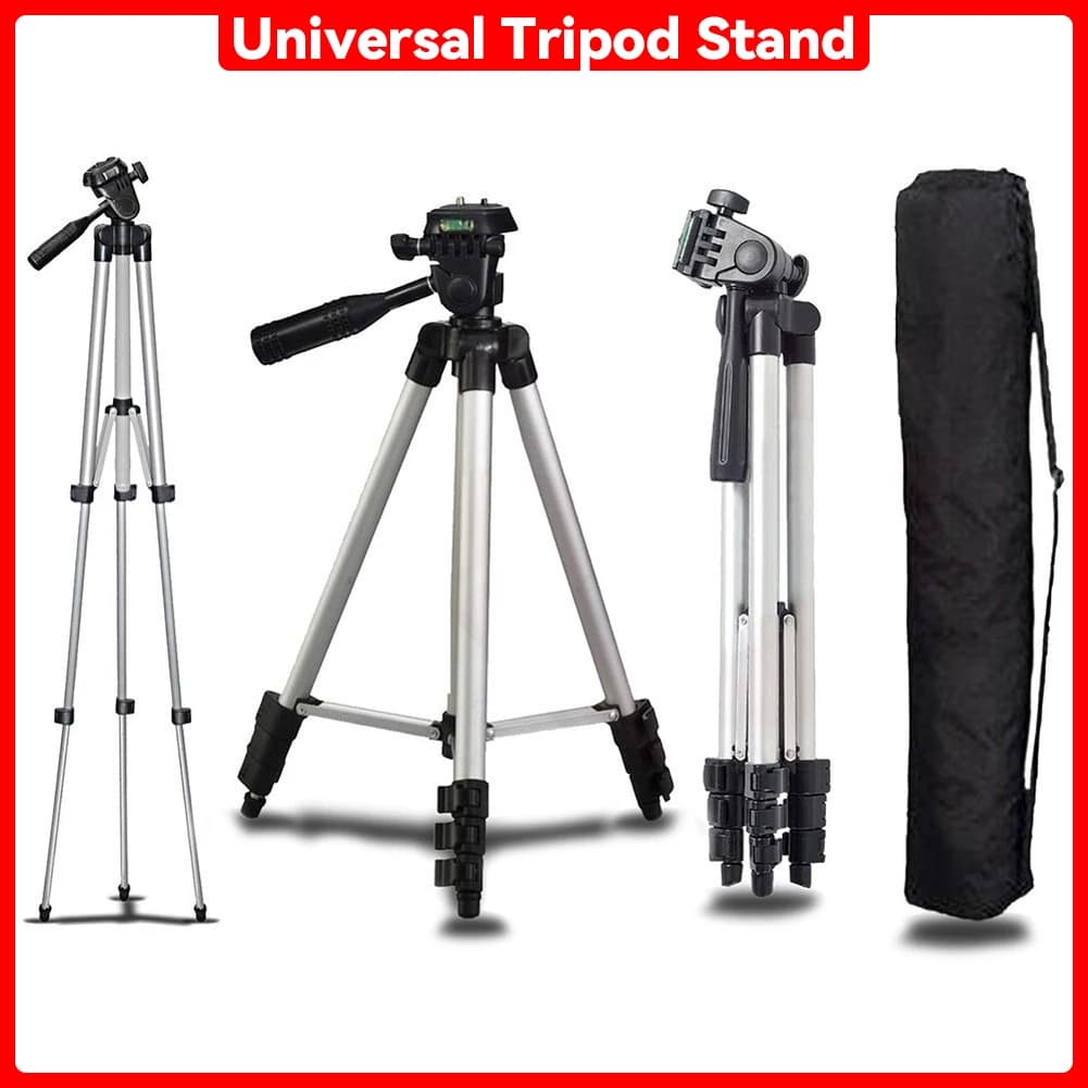 Treppiede Universale in Alluminio per Fotocamera, Supporto da Tavolo per Canon, Nikon, Sony DSLR e Videocamere