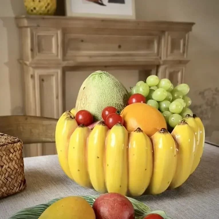 # Insalatiera di frutta in ceramica di banana Frutta secca zero Pentola per uso quotidiano domestico #