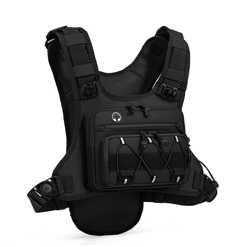 Multifunction Tactical Bag: Front Vest, Backpack, Reflective Waist for Camping, Hunting, Running, Cycling and Travel