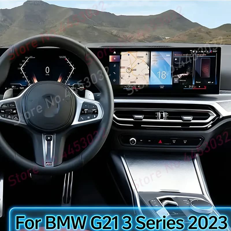 Supporto Gravity per BMW Serie 3 G21 2023, supporto per telefono da auto, supporto orizzontale per GPS con base, accessori.
