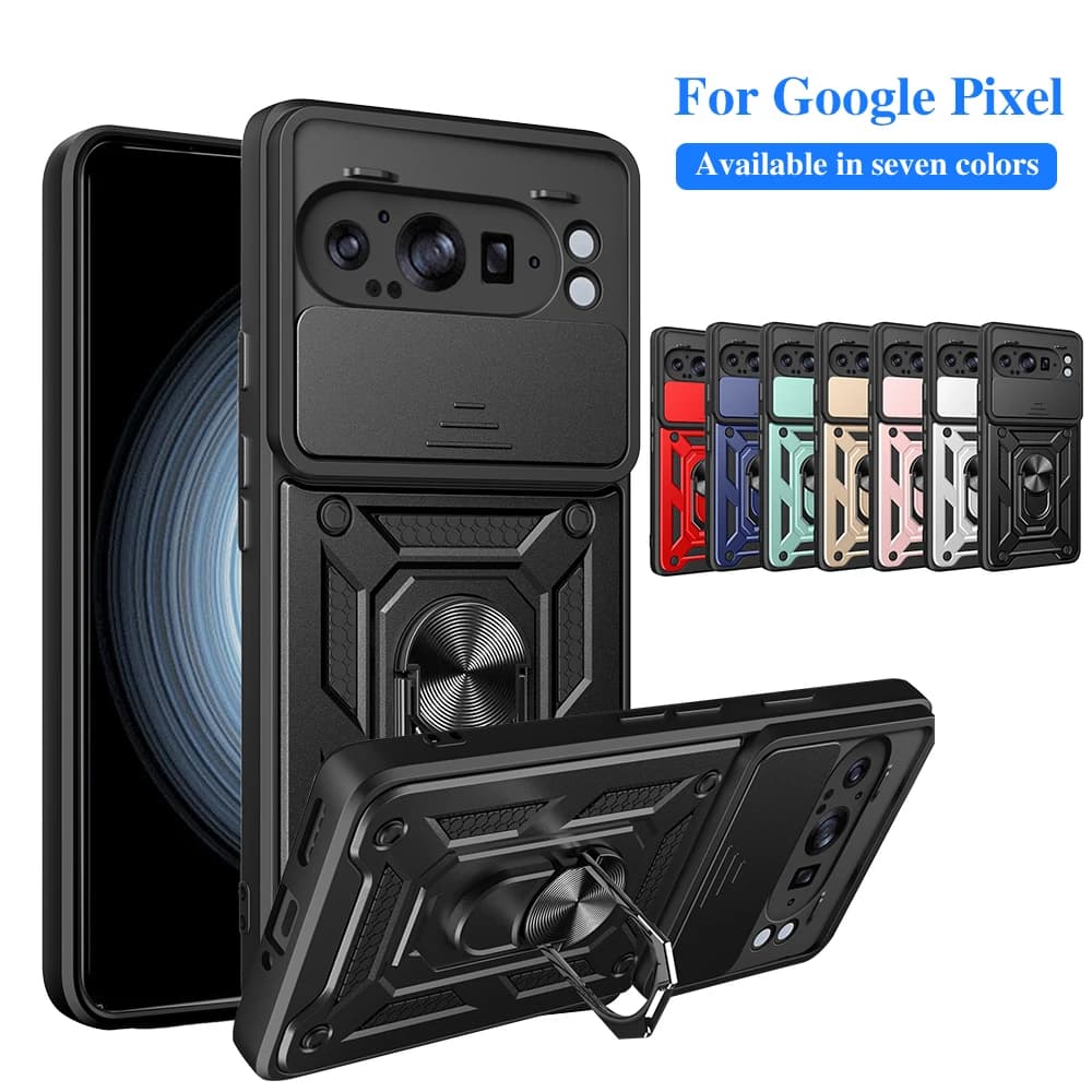 Pushing Open The Window Phone Case For Google 11 Pro XL 11 5G 10A 9 Pro XL 9 Cover Funda Capinha Caha With Stand Shockproof Hard