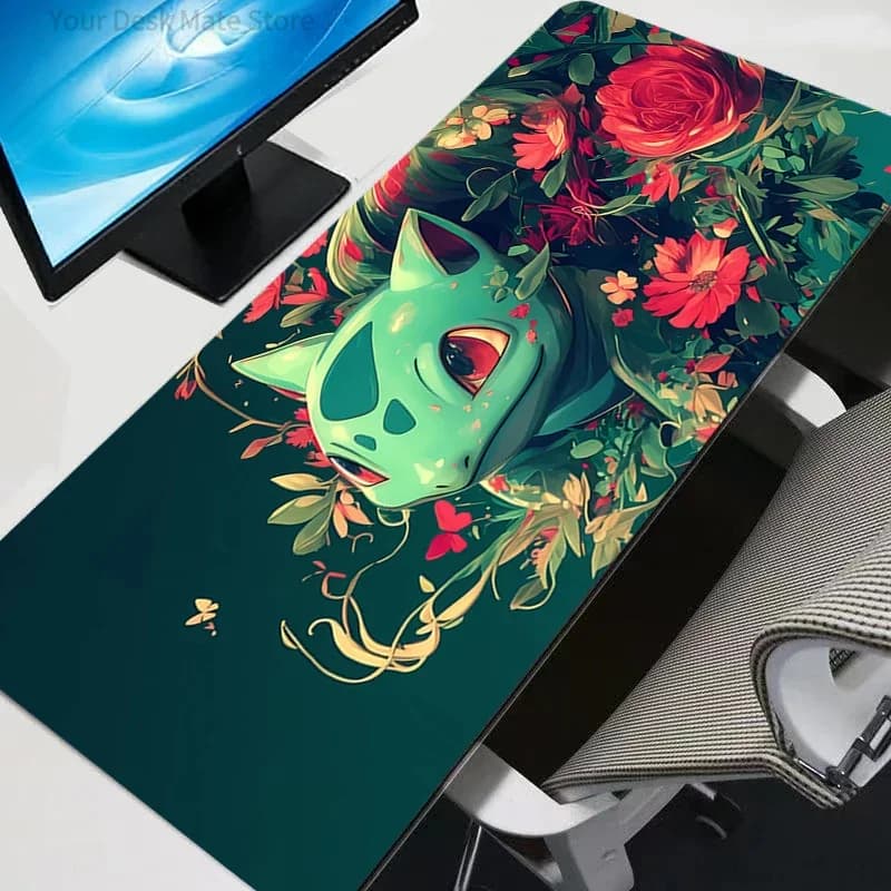 Tappetino per mouse XXL Pokemon Pikachu Gengar PC Computer Gamer Kawaii Accessori da gioco Mousepad Tastiera Tappetino da scrivania Tappeto da tavolo