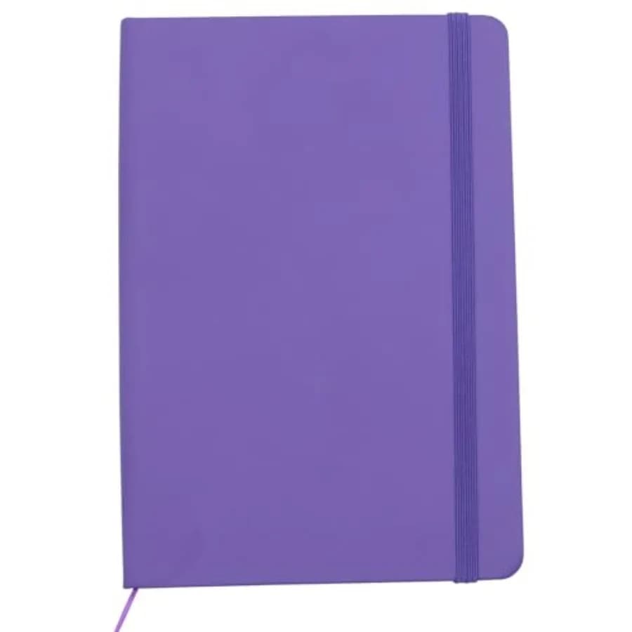 Hardcover Journal Notebook, 1 Pcs A5 PU Leather Cover With Bandage 80 Sheets 160 Pages 8 mm Ruled Diary Notebooks (Purple)