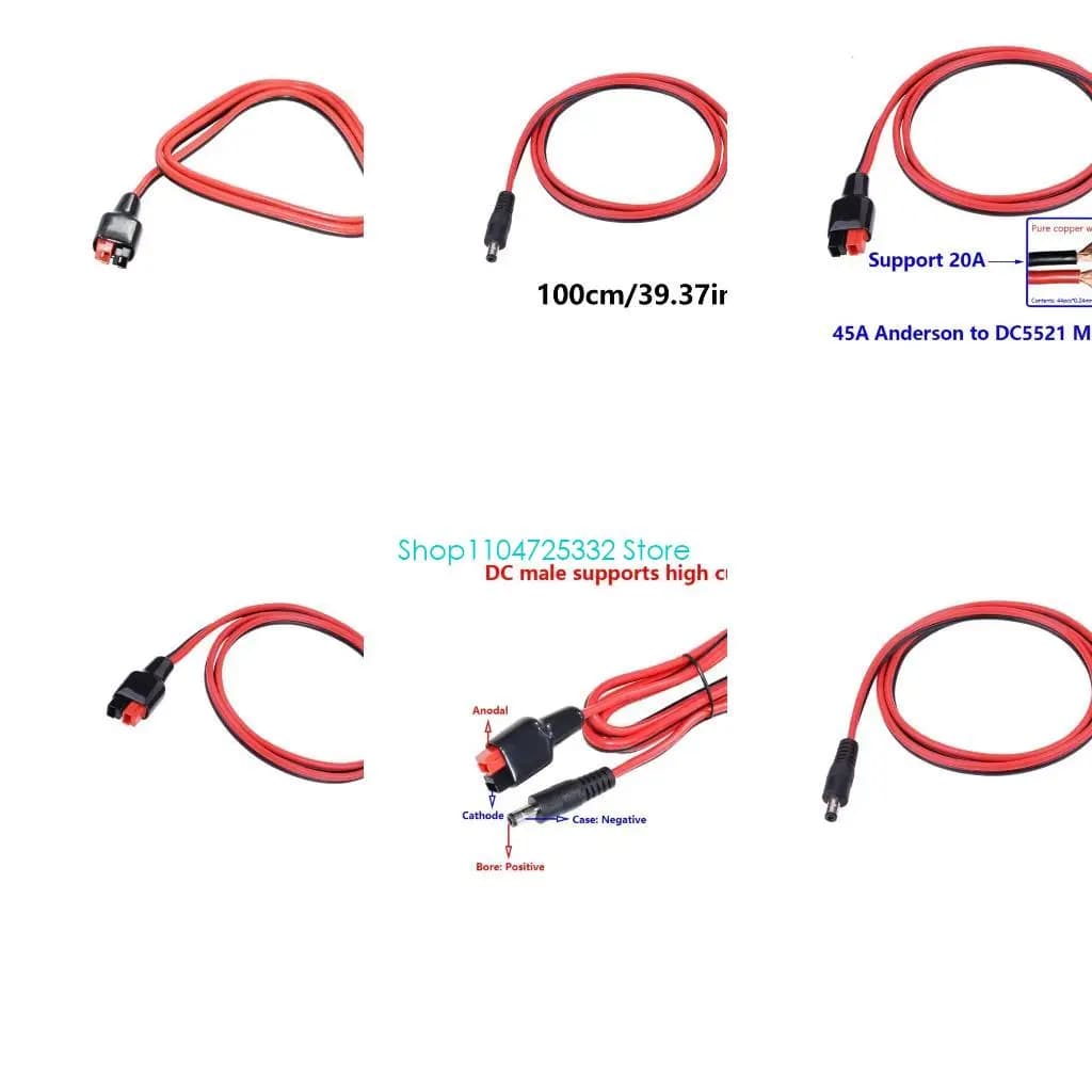 DC5521 (5,5 mmx2,1 mm) a cavo adattatore connettore da 30A 14AWG CAVO PERCOLO