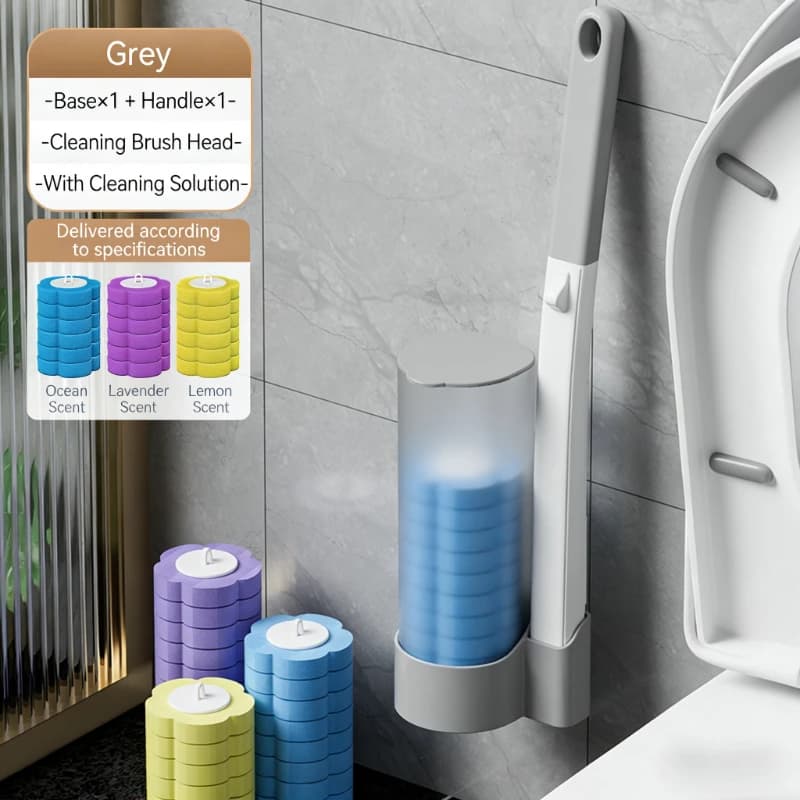 Spazzola per WC Usa e Getta, Strumento Igienico per la Pulizia del Bagno, Ricaricabile, per Sanificazione Domestica, Accessori per la Pulizia