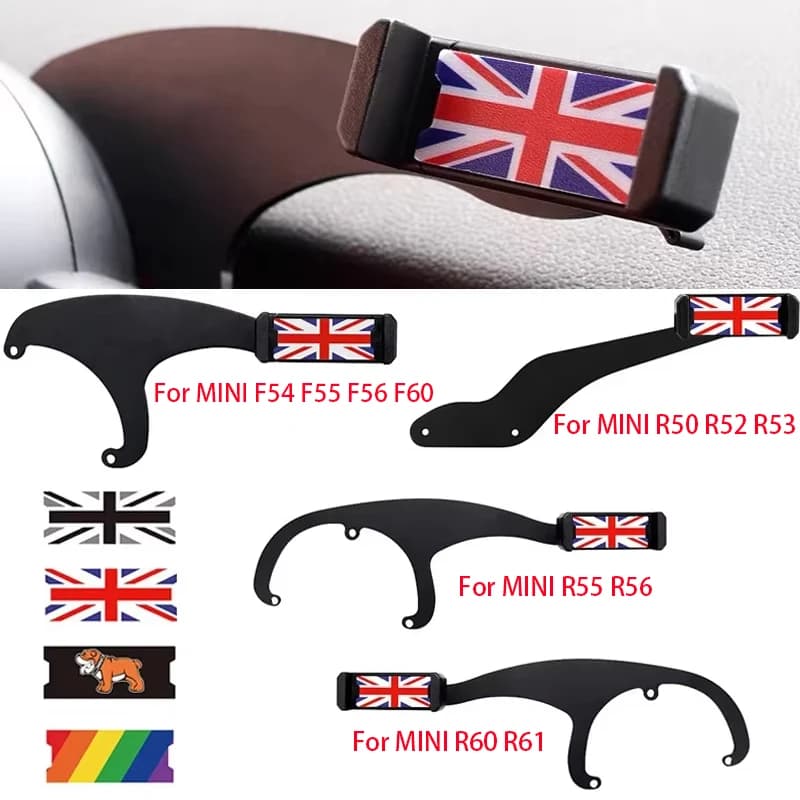 Supporto per telefono da auto per MINI Cooper R55 R56 F56 F55 F54 F60 R50 R52 R53 R60 08-20 Supporto per telefono GPS Staffa Accessori