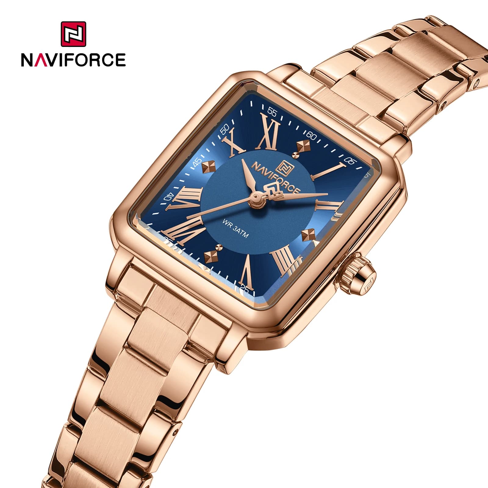 NAVIFORCE Nuovo Orologio di Lusso Originale 2025 per Donne, Impermeabile 30m, al Quarzo, in Acciaio Inossidabile, Moda Femminile, Relogio Feminino