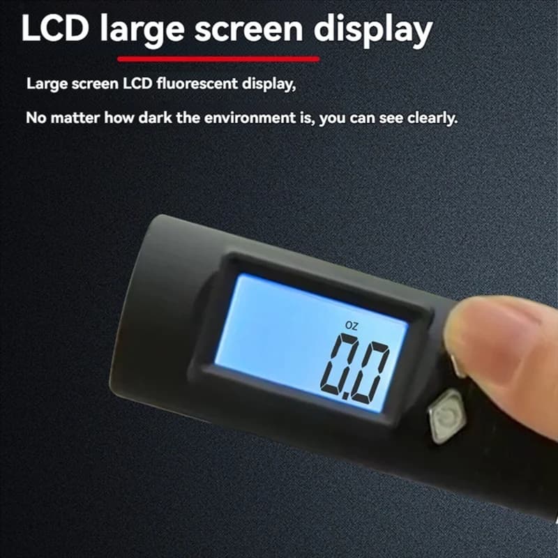 Bilancia per bagagli digitale portatile N84R Bilancia per bagagli digitale 3 in 1 da 50 kg/110 libbre - Misurazione accurata con "Kg, Ib, Oz, G"
