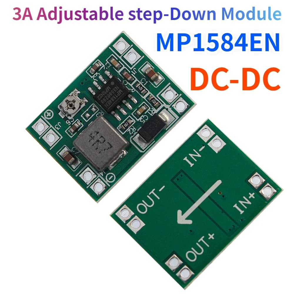 MP1584EN Step-Down DC-DC Power Module Ultra-Reduced MP1584 3A Adjustable Buck Converter for Arduino Replace LM2596