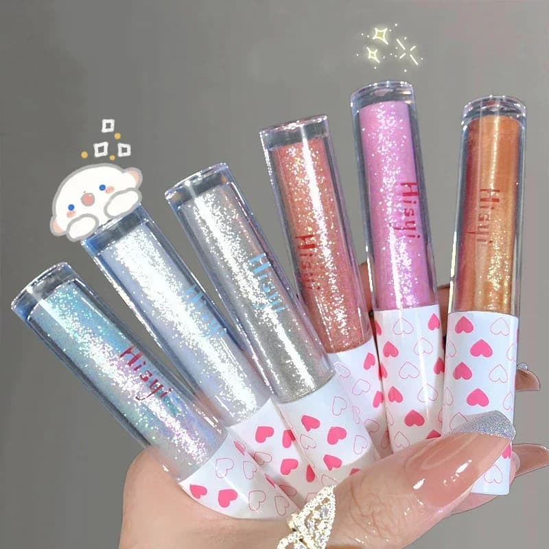 Highlight for Liquid Shade Ultra Polish Long-Term Waterproof Sheet Monochrome Glitter Improve Silk Shade
