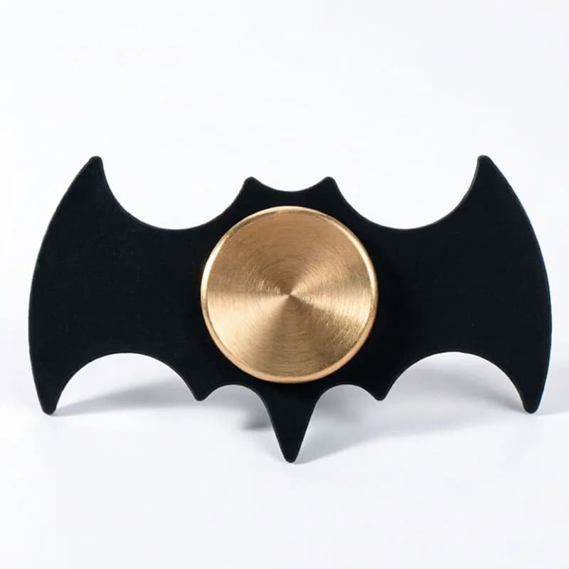 Creative Bat Shaped Fidget Spinner Cool Design Metal Spinning Toys Stress Relief ADHD Anxiety EDC Gadgets for Kids & Adults