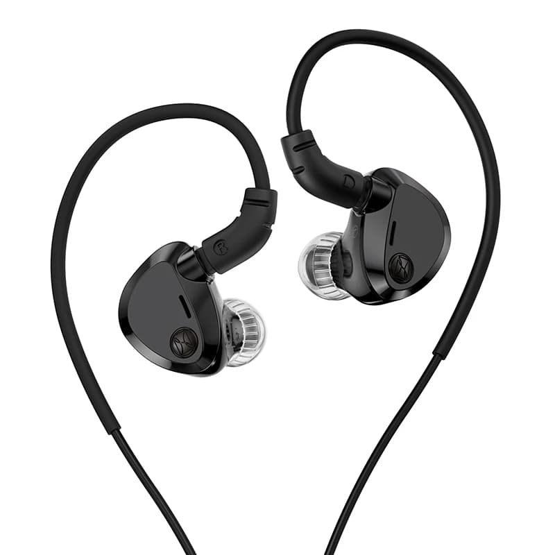 TWISTURA Delta Dynamic Driver In Ear Monitors Auricolari HiFi per tutti gli scenari, cuffie da gioco cablate con cavo staccabile e microfono