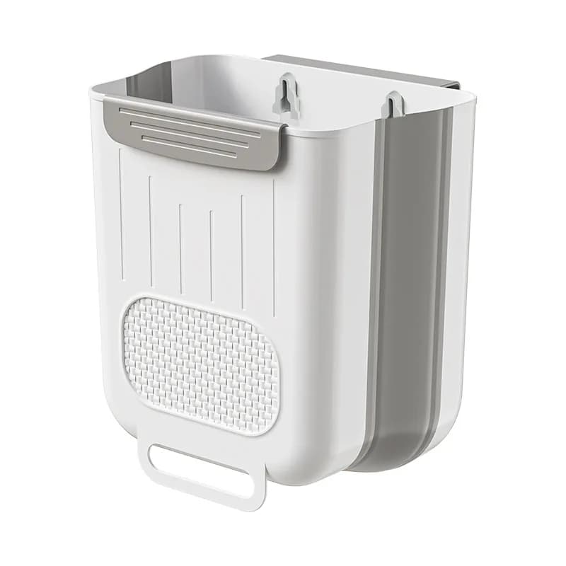 Cestino pieghevole da cucina per rifiuti alimentari, contenitore per la raccolta differenziata da appendere alla porta dell'armadio o alla parete, secchio portaoggetti, cestino per carta.