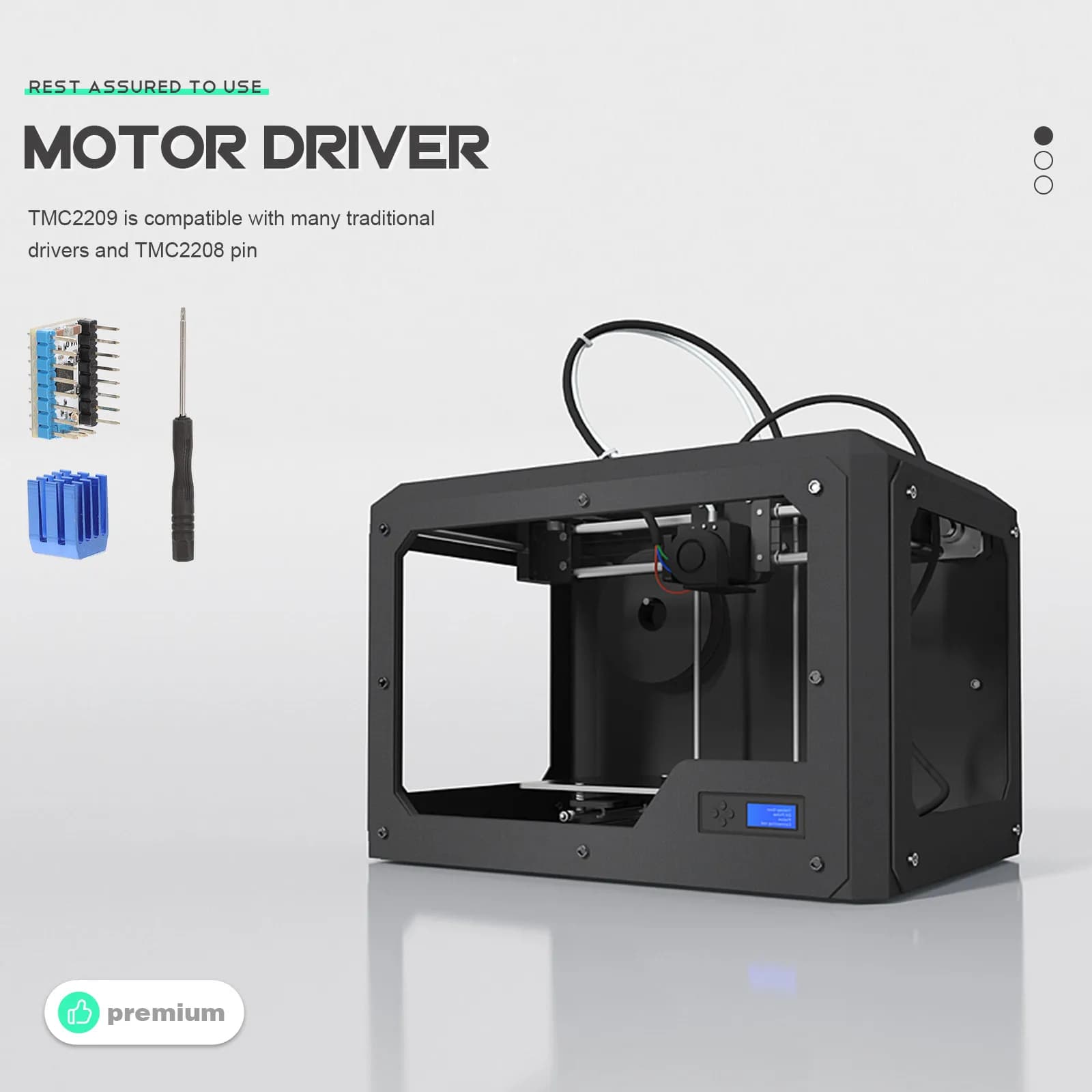 Tmc2209 .0 Ultra- Motor Driver 2. 3D Printer Components Peak Driver: Silent and Effective in Copy Release