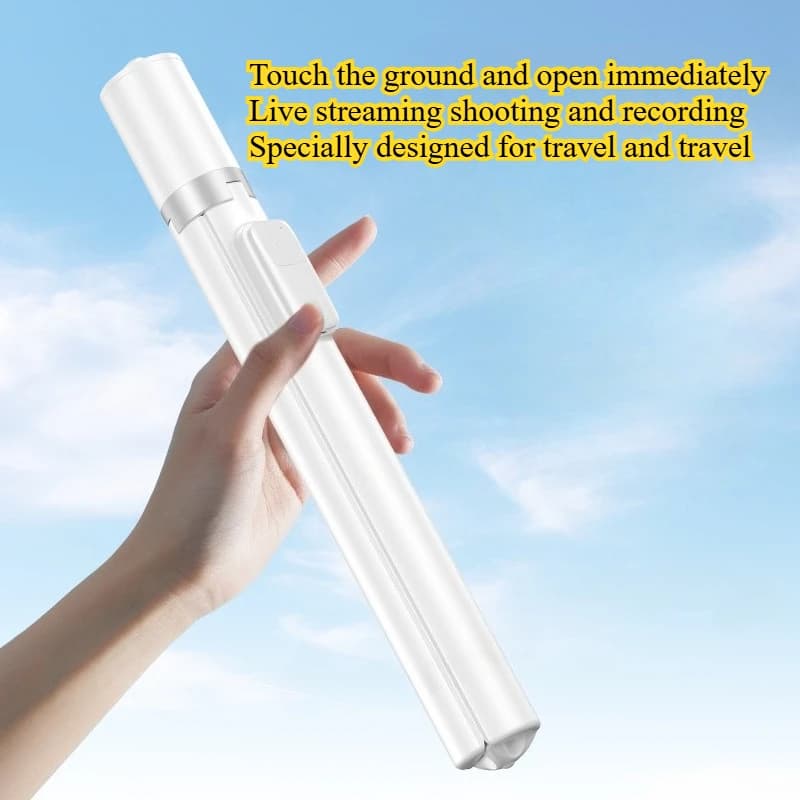 Telefono cellulare Selfie Stick Treppiede di atterraggio Supporto per streaming live Artefatto per fotocamera portatile Supporto multifunzionale Bluetooth