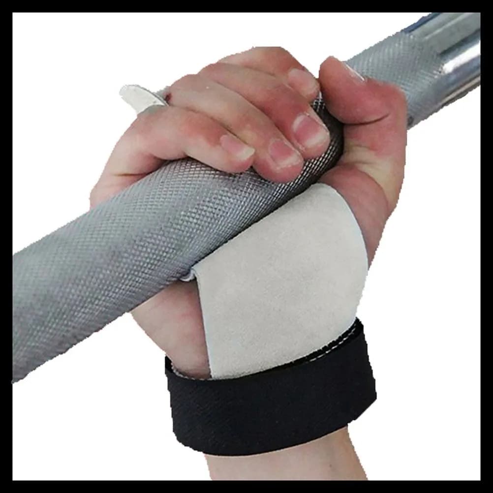 1 Paio di Protezioni Premium per il Palmo con Texture Antiscivolo e Cinturino da Polso per Trazioni, Sollevamento Pesi e Ginnastica