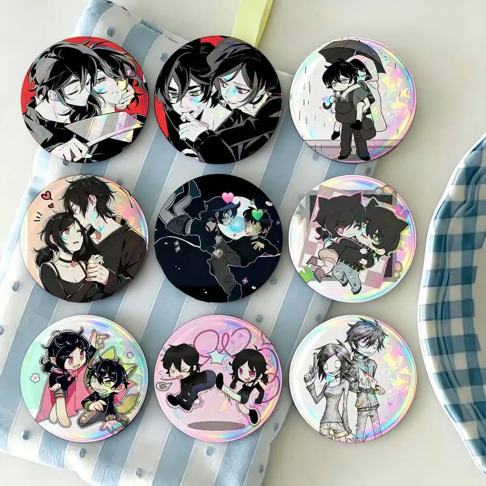 the coffin of A-andy and L-leyley Button Pins Backpack Clothing Decor Brooch Badge Jewelry Gifts for Kids
