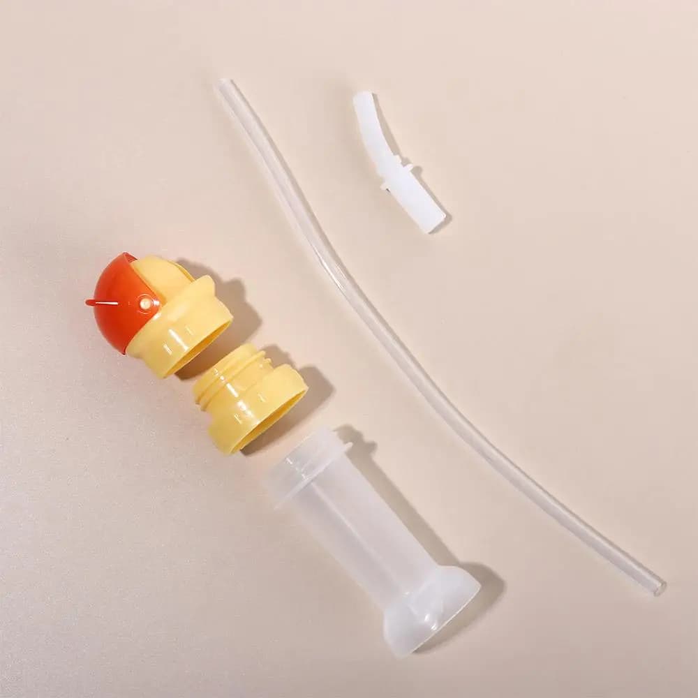 Tappo 2 in 1 in paglia per tazza d'acqua, con tappo a rotazione, per alimentazione, borraccia per neonati, tappo di ricambio per bottiglia con tubo per bere