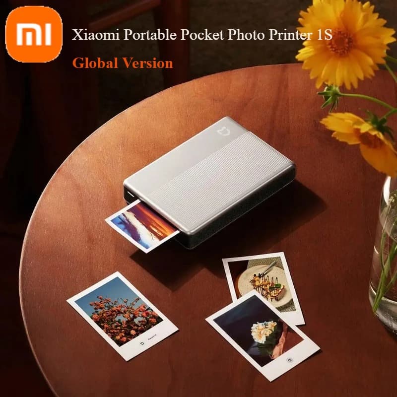 Versione globale Xiaomi Stampante fotografica tascabile portatile 1S Stampa termica Bluetooth wireless AR Video ZINK Colore autoadesivo