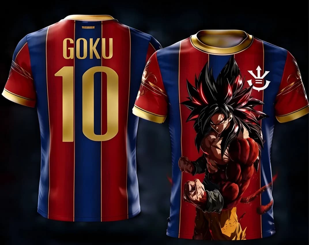 Dragon Ball 2026 Stampa 3D Goku 10 # Set Famiglia Abbigliamento da Allenamento Calcio S-6XL 90cm-160cm Outfit alla Moda Trendy