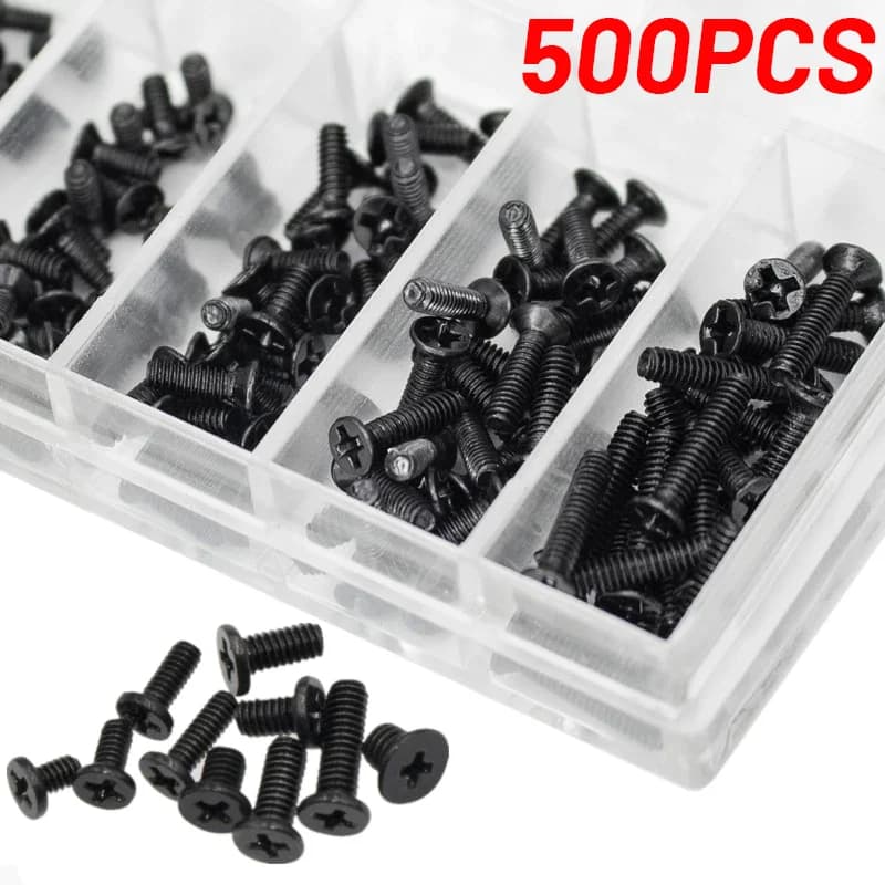Kit di viti di riparazione per computer portatile da 500 pezzi per Lenovo Samsung HP IBM disco rigido SATA computer notebook viti per laptop