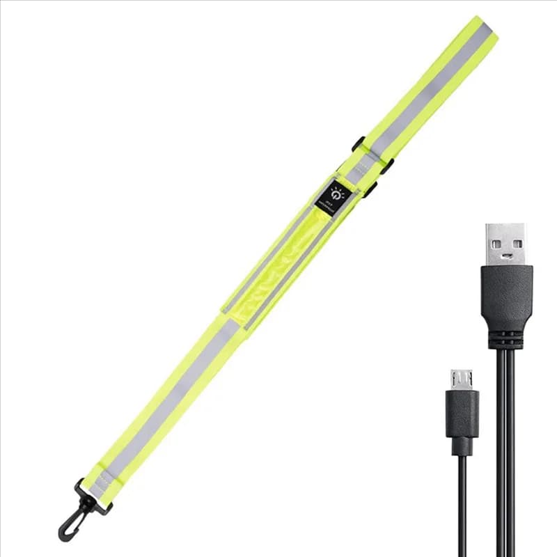YHOLI-LED Reflective Belt Walking Equipment, Night Walkers Safety Light, Rechargeable Safety Reflective Running Equipment