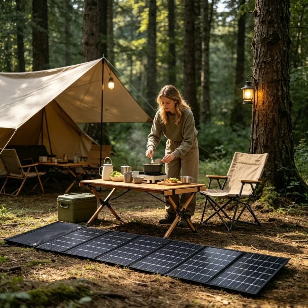 Outdoor Camping Fishing 50W 90W Foldable Solar Charger Portable Solar Panel Dual USB DC Output Waterproof ETFE For Hiking
