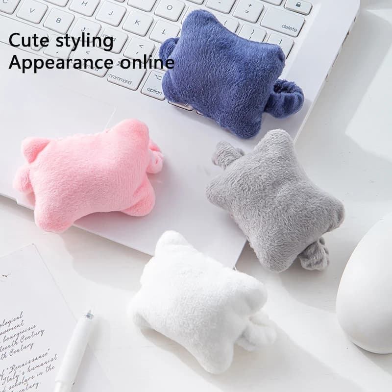 Peluche cuscino per le mani Mouse protezione per il polso Mouse poggiapolsi Mouse cinturino per il polso cuscino fascia per capelli fascia elastica antiusura poggiamano