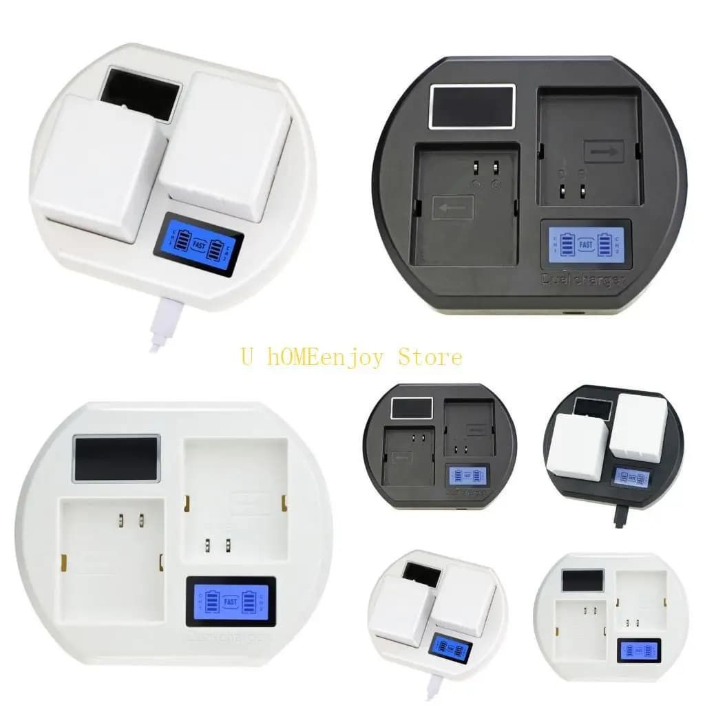 B0KF Stazione ricarica per batterie ricaricabili per fotocamere Arlo Pro2 Caricatore a 2 slot