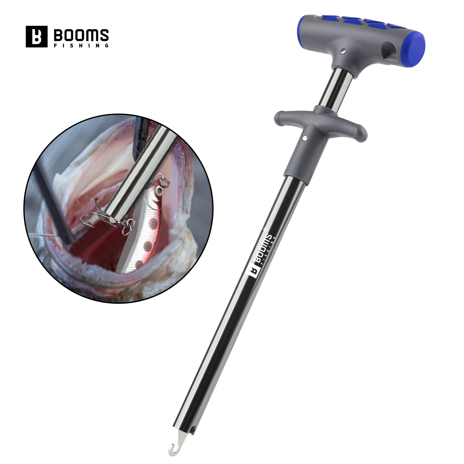 Booms Fishing Portable Aluminum Tube Hook Separator Portable Love By Fish Out Extractor Hook Rectangular Separator Fishing Equipment