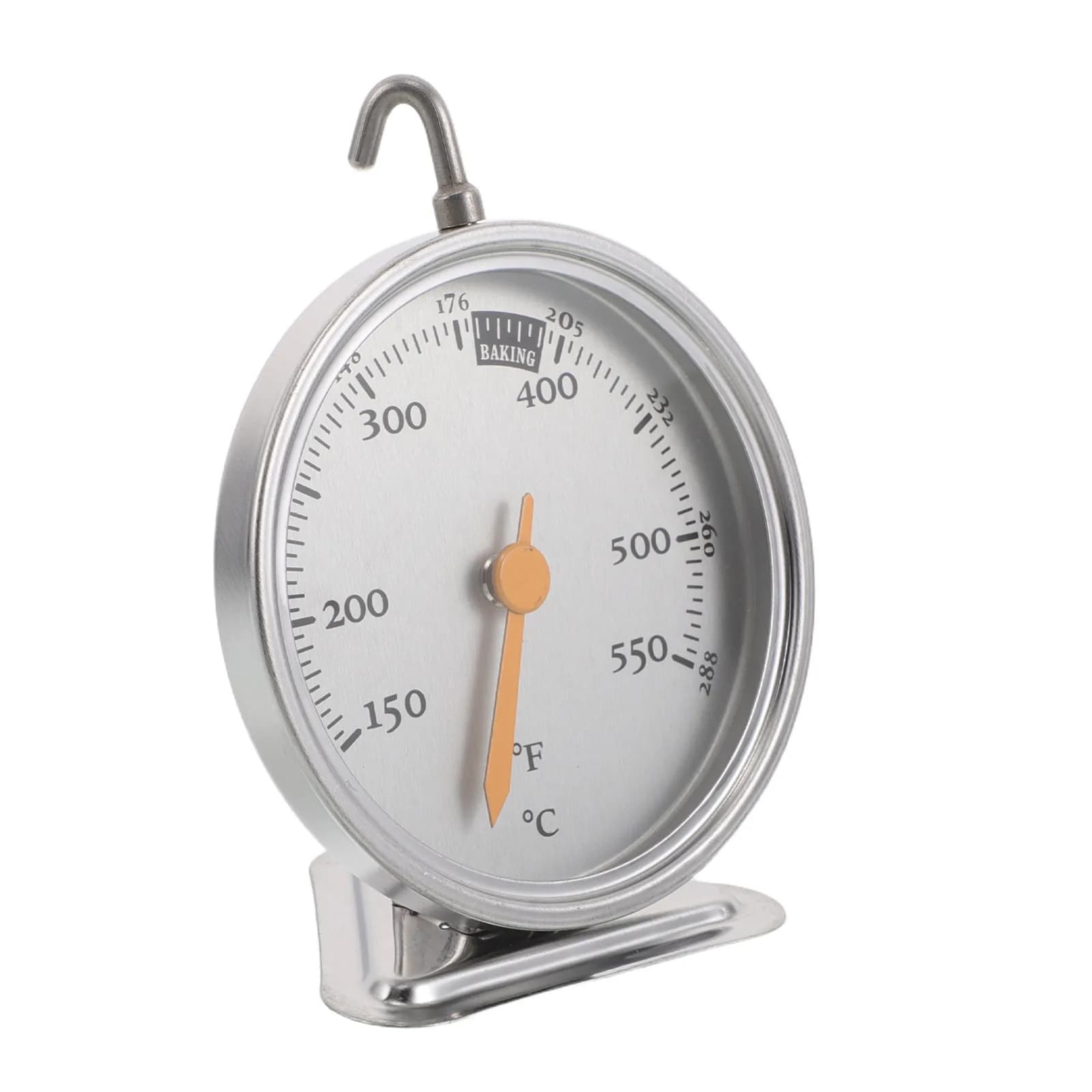 Oven Thermometer Stainless Steel Mechanical Dial Accurate Temperature Gauge Instant Read Cooking Gauge for Oven Grill Smoker