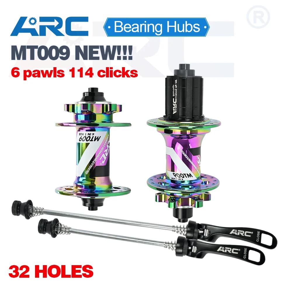 ARC MT009 4 in1 Mozzo per bicicletta Mozzo MTB Cubo in lega di alluminio Mozzi per mountain bike Mozzo ruota per bicicletta 8-12V 32 fori Mozzo per bici S&S Cuscinetto
