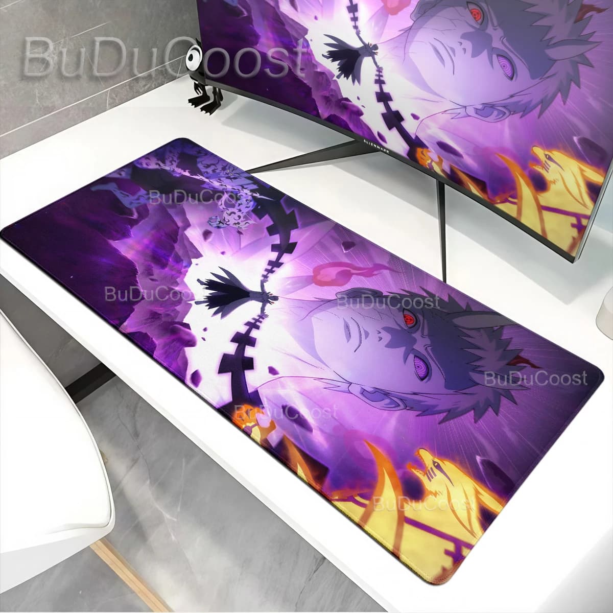Uchiha Itachi Madara N-Naruto Uzumaki Mousepad XXL Lockedge Accessori da gioco Accessori per computer Gamer Tastiera MouseMat Accessori da scrivania